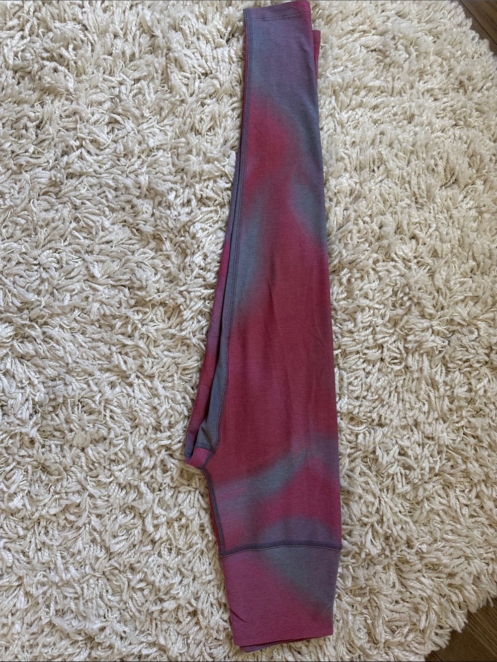 Beyond Yoga Kids Tie-Dye Leggings - Burgundy & Gray